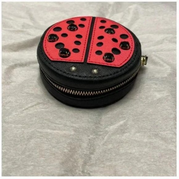 Kate Spade Turn Over a New Leaf Ladybug Coin Purse nwot - Picture 11 of 11